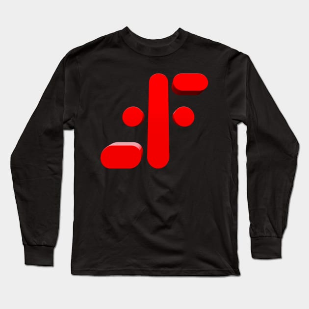 V - Visitors Logo 3D Long Sleeve T-Shirt by RetroZest